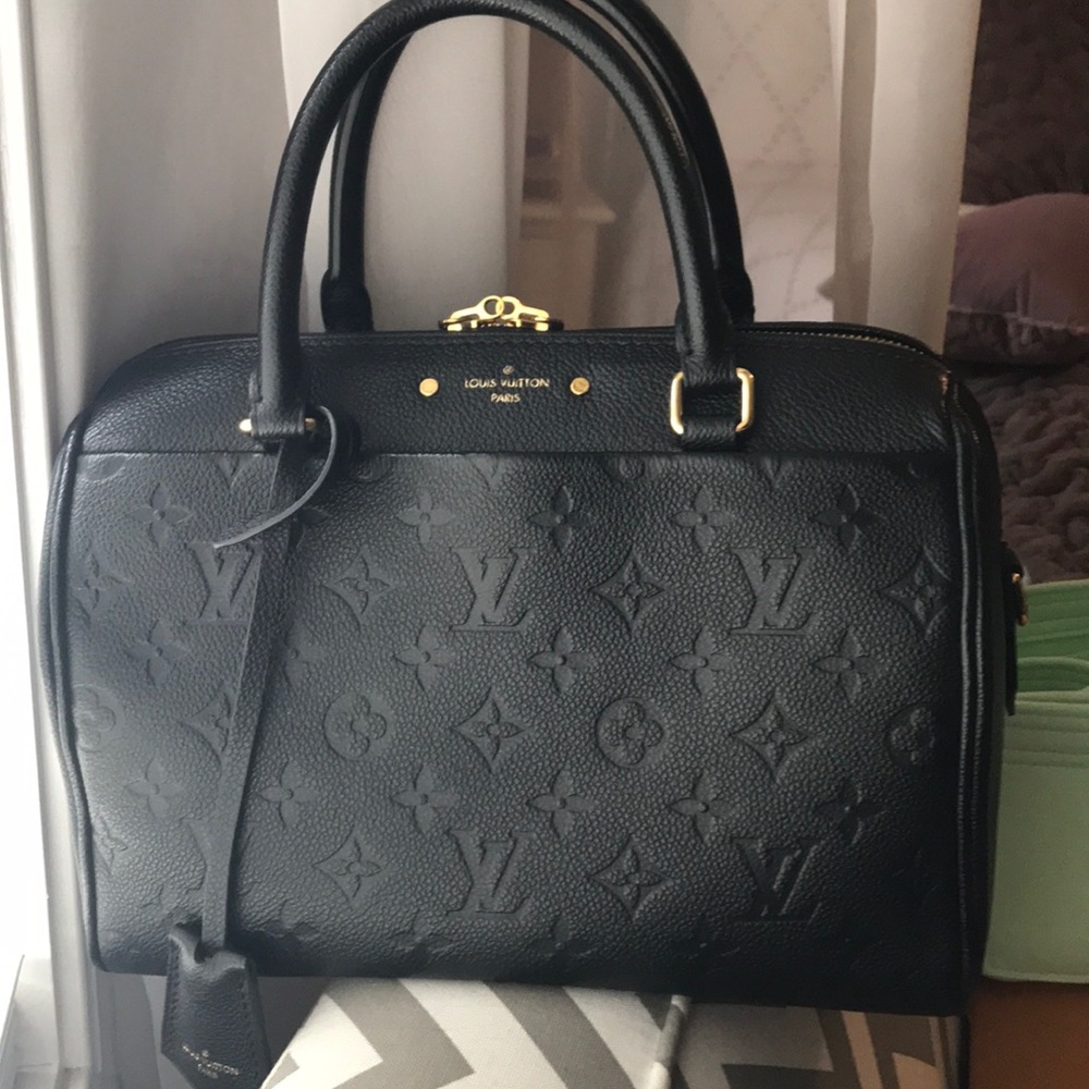 Louis Vuitton Speedy Bandouliere 25 Empriente Noir